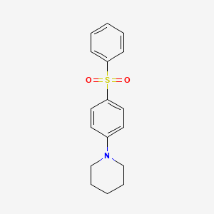 1-[4-(phenylsulfonyl)phenyl]piperidine
