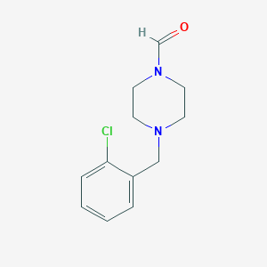 molecular formula C12H15ClN2O B5834449 4-(2-chlorobenzyl)-1-piperazinecarbaldehyde 