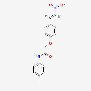 N-(4-methylphenyl)-2-[4-(2-nitrovinyl)phenoxy]acetamide