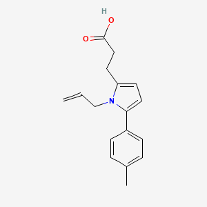 molecular formula C17H19NO2 B5834464 3-[1-allyl-5-(4-methylphenyl)-1H-pyrrol-2-yl]propanoic acid 