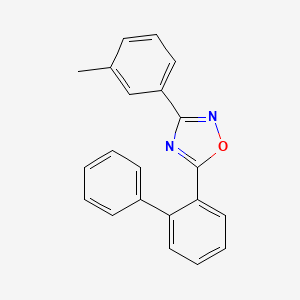 molecular formula C21H16N2O B5834465 5-(2-biphenylyl)-3-(3-methylphenyl)-1,2,4-oxadiazole 