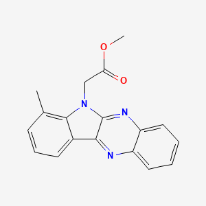 methyl (7-methyl-6H-indolo[2,3-b]quinoxalin-6-yl)acetate