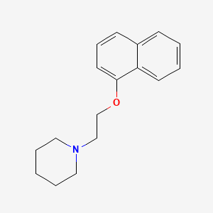 molecular formula C17H21NO B5834469 1-[2-(1-naphthyloxy)ethyl]piperidine 