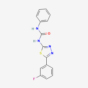 N-[5-(3-fluorophenyl)-1,3,4-thiadiazol-2-yl]-N'-phenylurea