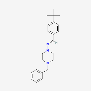 4-benzyl-N-(4-tert-butylbenzylidene)-1-piperazinamine