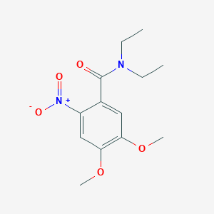 molecular formula C13H18N2O5 B5834490 N,N-diethyl-4,5-dimethoxy-2-nitrobenzamide 