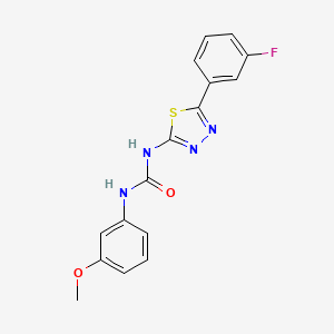 N-[5-(3-fluorophenyl)-1,3,4-thiadiazol-2-yl]-N'-(3-methoxyphenyl)urea