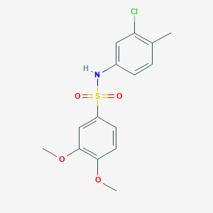 N-(3-chloro-4-methylphenyl)-3,4-dimethoxybenzenesulfonamide