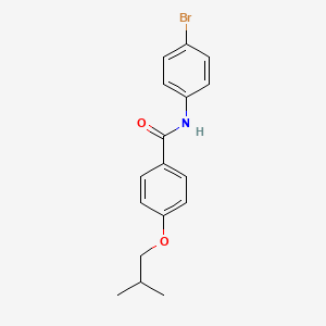 molecular formula C17H18BrNO2 B5834518 N-(4-bromophenyl)-4-isobutoxybenzamide 