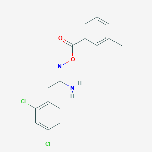 2-(2,4-dichlorophenyl)-N'-[(3-methylbenzoyl)oxy]ethanimidamide