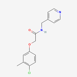 2-(4-chloro-3-methylphenoxy)-N-(4-pyridinylmethyl)acetamide
