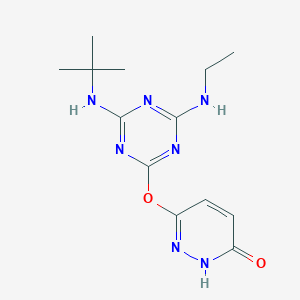 6-{[4-(tert-butylamino)-6-(ethylamino)-1,3,5-triazin-2-yl]oxy}-3-pyridazinol