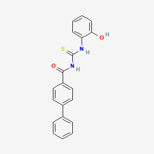 N-{[(2-hydroxyphenyl)amino]carbonothioyl}-4-biphenylcarboxamide