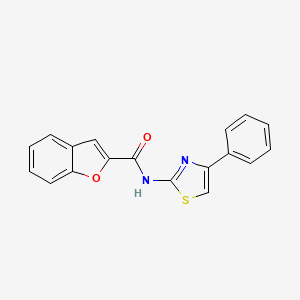 N-(4-phenyl-1,3-thiazol-2-yl)-1-benzofuran-2-carboxamide