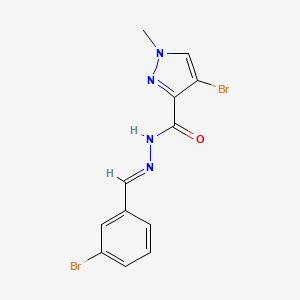 4-bromo-N'-(3-bromobenzylidene)-1-methyl-1H-pyrazole-3-carbohydrazide