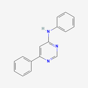 molecular formula C16H13N3 B5834632 N,6-diphenyl-4-pyrimidinamine 