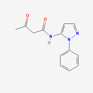 3-oxo-N-(1-phenyl-1H-pyrazol-5-yl)butanamide