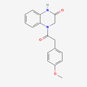 4-[2-(4-Methoxyphenyl)acetyl]-1,2,3,4-tetrahydroquinoxalin-2-one