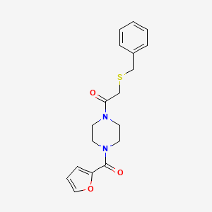 2-(BENZYLSULFANYL)-1-[4-(FURAN-2-CARBONYL)PIPERAZIN-1-YL]ETHAN-1-ONE