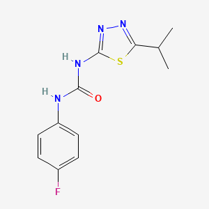 N-(4-fluorophenyl)-N'-(5-isopropyl-1,3,4-thiadiazol-2-yl)urea