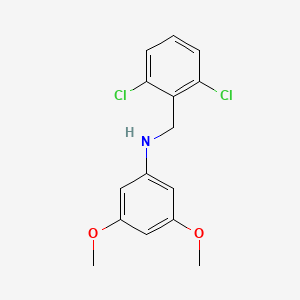molecular formula C15H15Cl2NO2 B5834689 (2,6-dichlorobenzyl)(3,5-dimethoxyphenyl)amine 