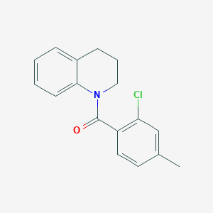 molecular formula C17H16ClNO B5834704 1-(2-chloro-4-methylbenzoyl)-1,2,3,4-tetrahydroquinoline 