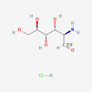 molecular formula C6H14ClNO5 B583471 D-葡萄糖胺-13C 盐酸盐 CAS No. 84247-63-2