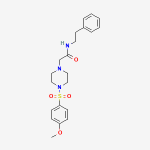 2-[4-(4-METHOXYBENZENESULFONYL)PIPERAZIN-1-YL]-N-(2-PHENYLETHYL)ACETAMIDE