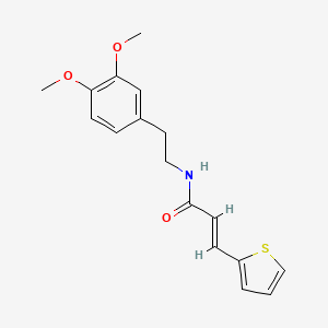 molecular formula C17H19NO3S B5834721 N-[2-(3,4-dimethoxyphenyl)ethyl]-3-(2-thienyl)acrylamide 