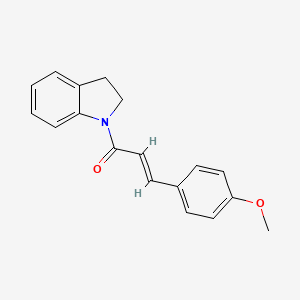 molecular formula C18H17NO2 B5834735 1-[3-(4-methoxyphenyl)acryloyl]indoline 