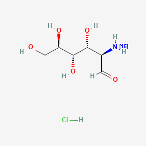 molecular formula C6H14ClNO5 B583474 D-Glucosamine-15N hydrochloride CAS No. 42927-60-6