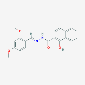 molecular formula C20H18N2O4 B5834752 N'-(2,4-dimethoxybenzylidene)-1-hydroxy-2-naphthohydrazide 