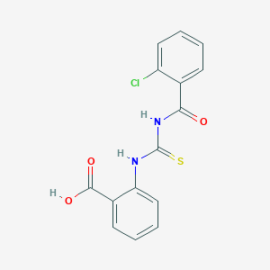 2-({[(2-chlorobenzoyl)amino]carbonothioyl}amino)benzoic acid