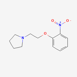 molecular formula C12H16N2O3 B5834769 1-[2-(2-nitrophenoxy)ethyl]pyrrolidine 