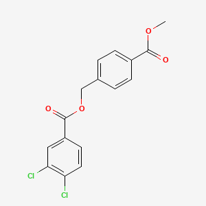 molecular formula C16H12Cl2O4 B5834779 4-(methoxycarbonyl)benzyl 3,4-dichlorobenzoate 