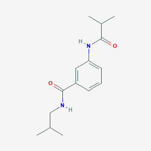 molecular formula C15H22N2O2 B5834801 N-isobutyl-3-(isobutyrylamino)benzamide 