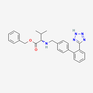 molecular formula C26H27N5O2 B583482 去(氧戊基)缬沙坦苄酯 CAS No. 676129-93-4