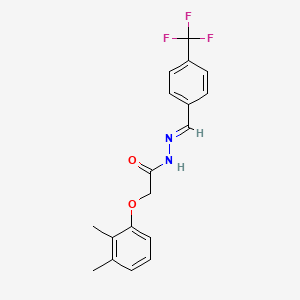 molecular formula C18H17F3N2O2 B5834824 2-(2,3-dimethylphenoxy)-N'-[4-(trifluoromethyl)benzylidene]acetohydrazide 