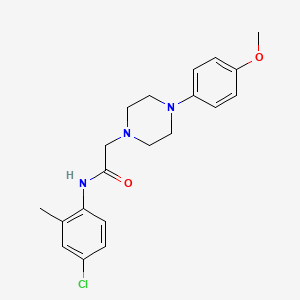 molecular formula C20H24ClN3O2 B5834833 N-(4-chloro-2-methylphenyl)-2-[4-(4-methoxyphenyl)-1-piperazinyl]acetamide 