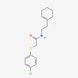 molecular formula C16H20ClNOS B5834845 2-[(4-chlorophenyl)thio]-N-[2-(1-cyclohexen-1-yl)ethyl]acetamide 