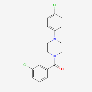 molecular formula C17H16Cl2N2O B5834853 1-(3-chlorobenzoyl)-4-(4-chlorophenyl)piperazine 