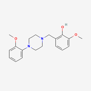 molecular formula C19H24N2O3 B5834890 2-methoxy-6-{[4-(2-methoxyphenyl)-1-piperazinyl]methyl}phenol 