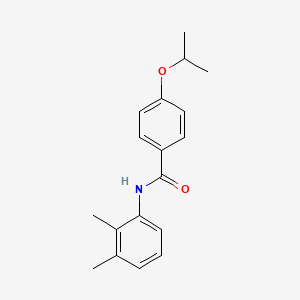 molecular formula C18H21NO2 B5834901 N-(2,3-dimethylphenyl)-4-isopropoxybenzamide 