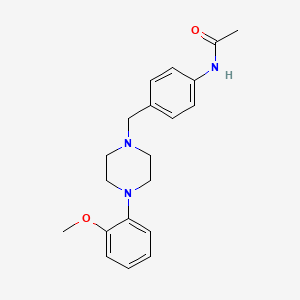 molecular formula C20H25N3O2 B5834928 N-(4-{[4-(2-methoxyphenyl)-1-piperazinyl]methyl}phenyl)acetamide 