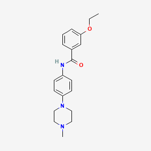 molecular formula C20H25N3O2 B5834949 3-ethoxy-N-[4-(4-methyl-1-piperazinyl)phenyl]benzamide 