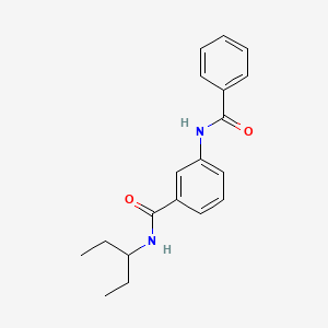 molecular formula C19H22N2O2 B5834959 3-(benzoylamino)-N-(1-ethylpropyl)benzamide 