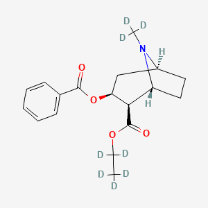 molecular formula C18H23NO4 B583496 苯甲酰爱康宁乙酯-D8 CAS No. 152521-09-0