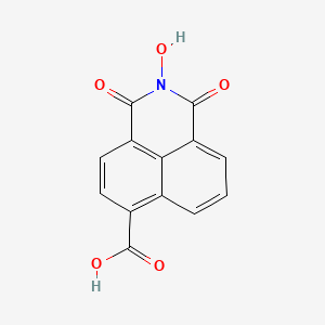 molecular formula C13H7NO5 B5834974 2-hydroxy-1,3-dioxo-2,3-dihydro-1H-benzo[de]isoquinoline-6-carboxylic acid 