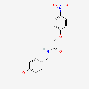 molecular formula C16H16N2O5 B5835008 N-(4-methoxybenzyl)-2-(4-nitrophenoxy)acetamide 