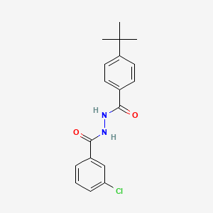 molecular formula C18H19ClN2O2 B5835014 N'-(4-tert-butylbenzoyl)-3-chlorobenzohydrazide CAS No. 5328-31-4